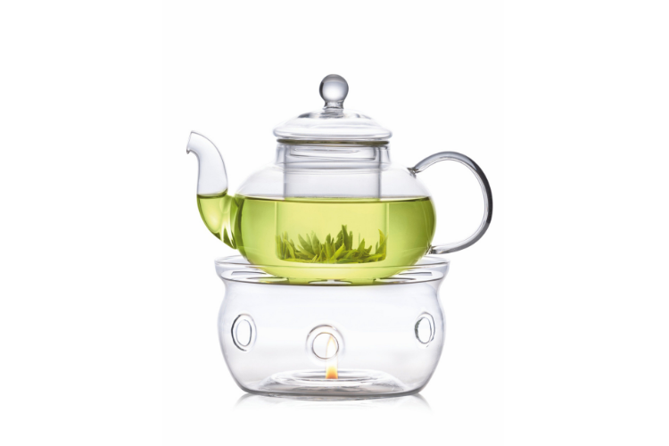 Illusion Teapot with Glass Infuser and Warmer - best teapots