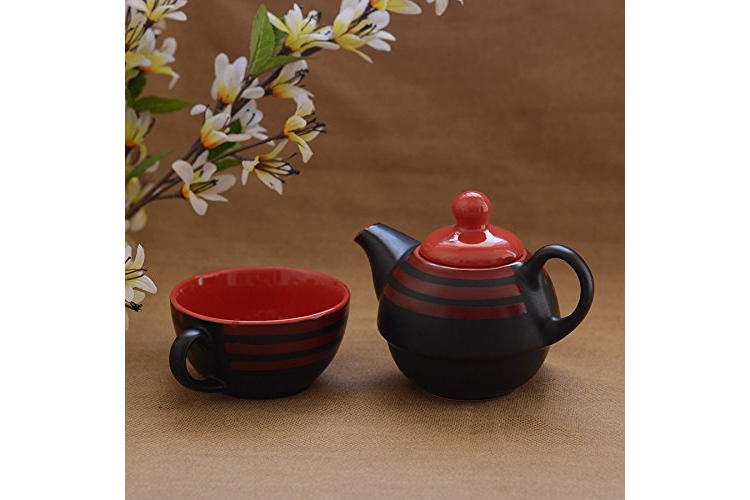 Unravel India Ceramic Single Tea Pot Set - best teapots