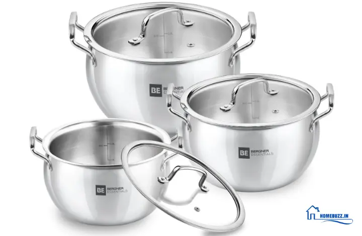 Bergner Essentials TriPly Stainless Steel Handi Set