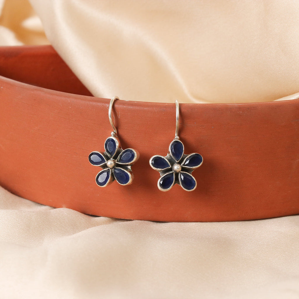 Hydro Blue Sapphire Hook Earrings