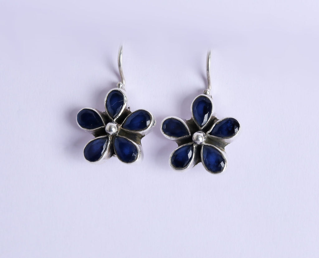 Hydro Blue Sapphire Hook Earrings