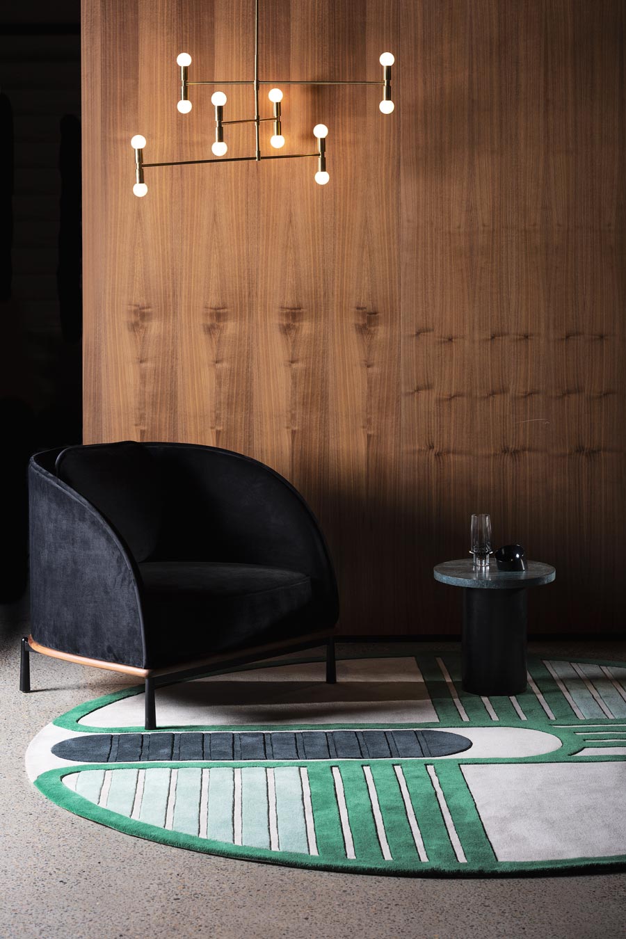 Aliasone Square Rug | Circuit Board Hand Tufted New Zealand Wool | Rugfine