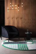 Aliasone Square Rug | Circuit Board Hand Tufted New Zealand Wool | Rugfine