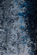 Charcoal, Silver & Blue Luxury Wool Rug | Lixen | Hand Tufted | Rugfine
