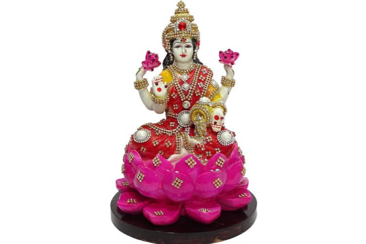 Diwali Home Decor Items - Lakshmi Ji Lotus